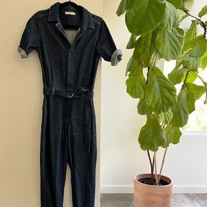 MANGO Denim Jumpsuit